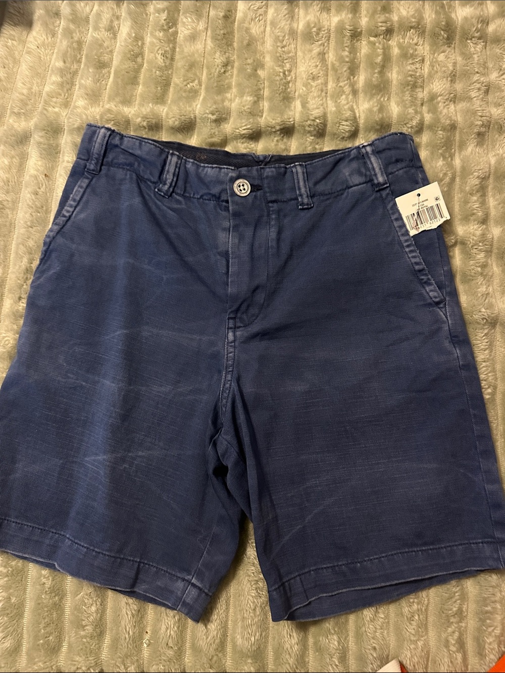 Polo by Ralph Lauren Indigo Blue Boys Flat-Front Shorts